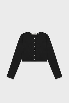 Enavant LIZ LIGHTWEIGHT CARDIGAN in the color Black