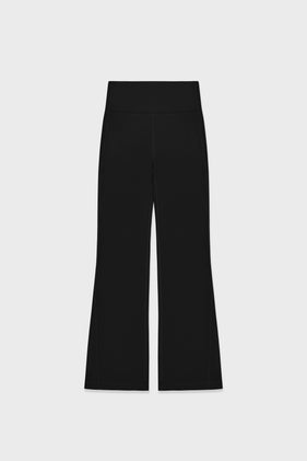 Enavant OPEN-HEM FLARED PANT in the color Black